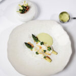 Asperges et  truite fumée