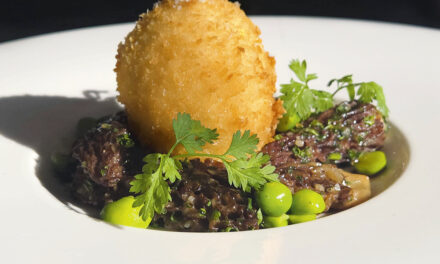 Bel œuf fermier croustillant et morilles étuvées au Pinot gris